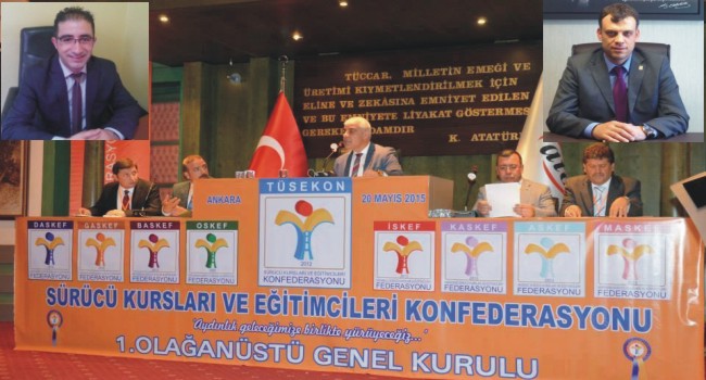 Türkiye Sürücü Kursları ve Eğitimcileri Konfederasyon yönetiminde Aksaray da yer aldı