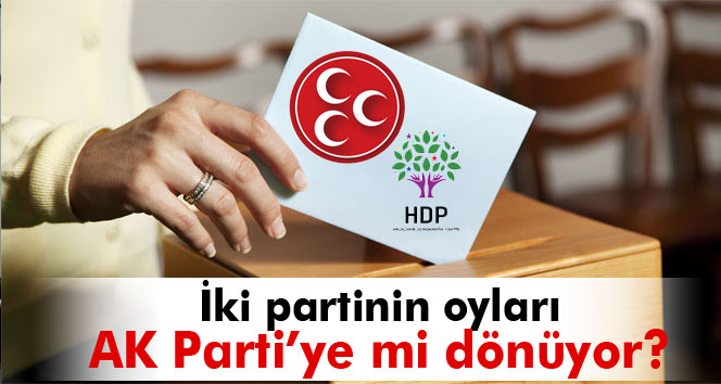 ‘HDP ve MHP oyları AK Parti’ye dönecek’