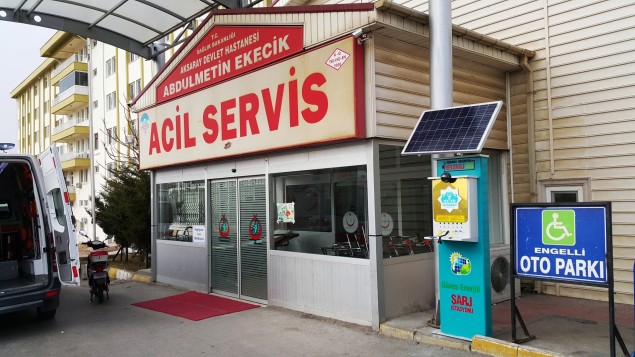 Acil Servis Önüne Belşarj Cihazı Yerleştirildi