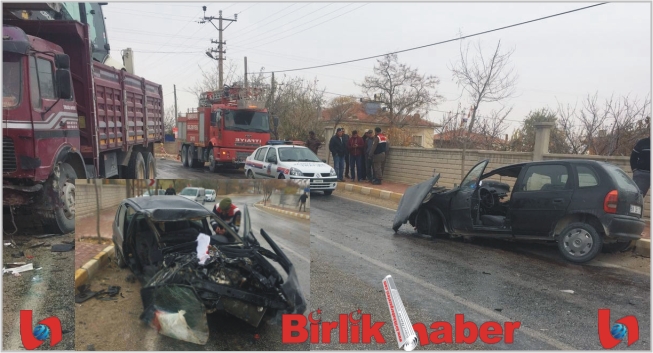 Aksaray’da kamyon ile otomobil çarpıştı: 1 ölü, 1 yaralı