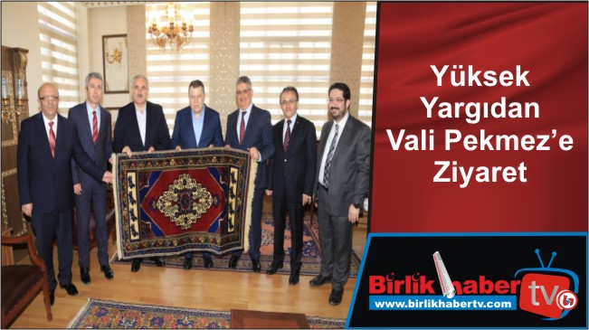 Yüksek Yargıdan Vali Pekmez’e Ziyaret