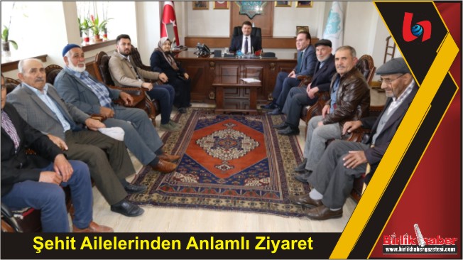 Şehit Ailelerinden Anlamlı Ziyaret