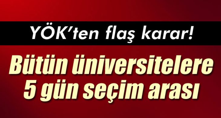 YÖK’ten sınavların ertelenmesine ilişkin açıklama