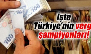 İşte Türkiye’nin vergi şampiyonları