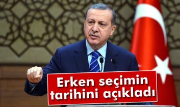 Erdoğan: ‘1 Kasım’da seçim yapılacak’