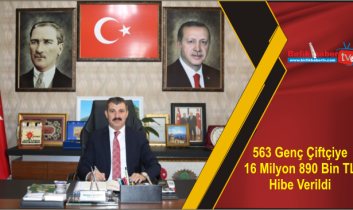 563 Genç Çiftçiye 16 Milyon 890 Bin TL Hibe Verildi