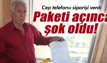 Cep telefonu beklediği paketten parfüm ve seccade çıktı