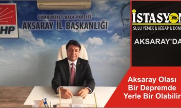 Aksaray Olası Bir Depremde Yerle Bir Olabilir