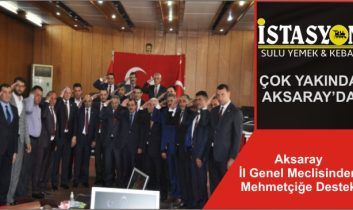 Aksaray İl Genel Meclisinden Mehmetçiğe Destek