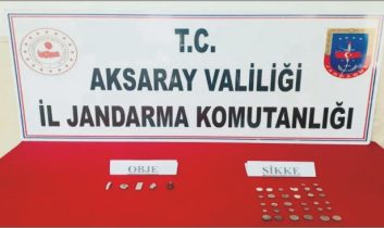 Aksaray’da 37 adet sikke yakalandı