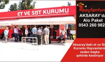 Aksaray’daki et ve Süt Kurumu Hayvanlarını neden başka şehirde kestiriyor