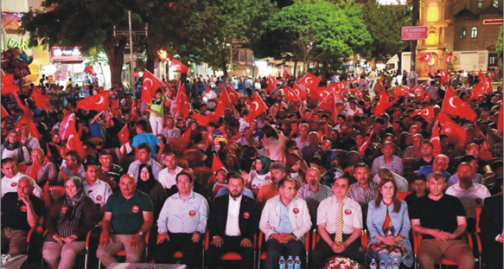 Aksaray’da 15 Temmuz şehit yakınları ve gazilerle buluşma programı yapıldı