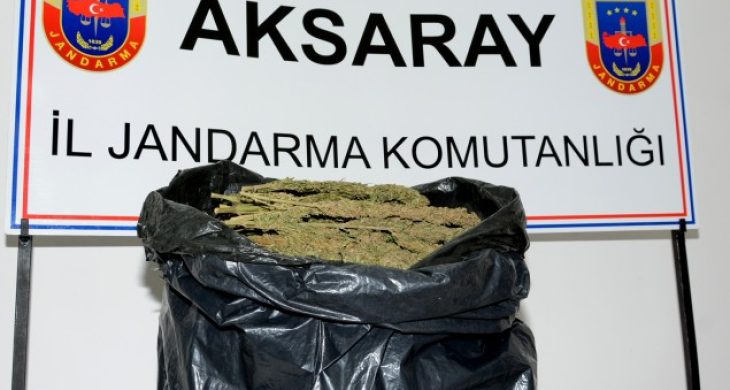 Aksaray’da Jandarmadan uyuşturucu operasyonu