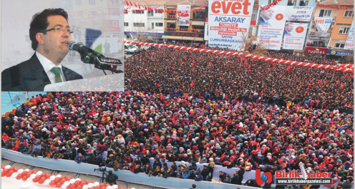 Başkan Yazgı, Meydanda Yaptığı Konuşmada Birlik Beraberlik Vurgusu Yaptı