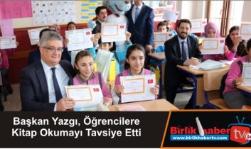 Başkan Yazgı, Öğrencilere Kitap Okumayı Tavsiye Etti