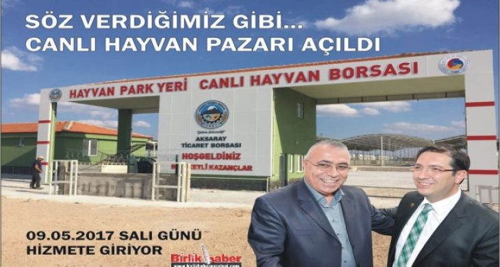 Canlı Hayvan Pazarı Yarın Hizmete Giriyor