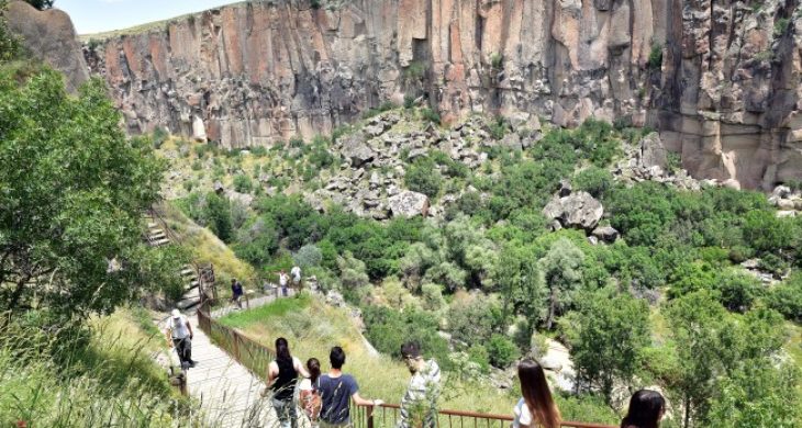 Ihlara Vadisi’ne turist ilgisi artıyor