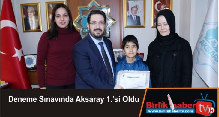 Deneme Sınavında Aksaray 1.’si Oldu