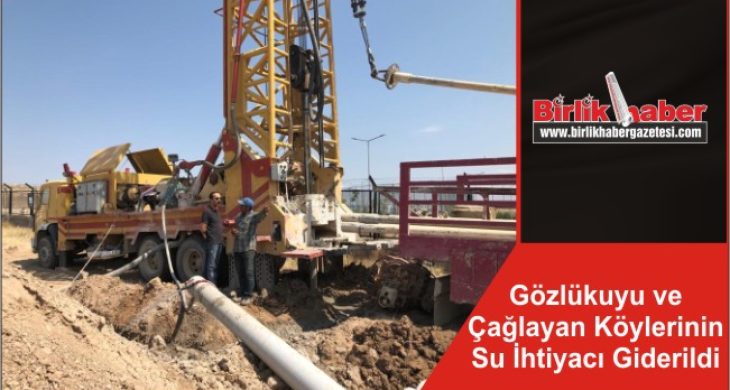 Gözlükuyu ve Çağlayan Köylerinin Su İhtiyacı Giderildi