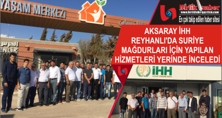 İHH Gönüllülerinden Reyhanlıya İyilik Çıkarması