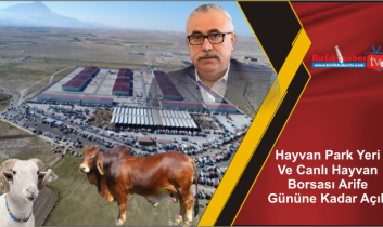 Hayvan Park Yeri Ve Canlı Hayvan Borsası Arife Gününe Kadar Açık