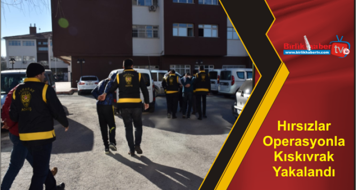 Hırsızlar Operasyonla Kıskıvrak Yakalandı