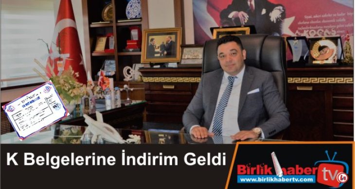 K Belgelerine İndirim Geldi