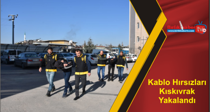 Kablo Hırsızları Kıskıvrak Yakalandı