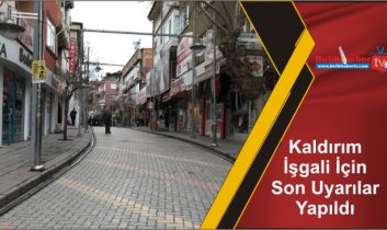 Kaldırım İşgali İçin Son Uyarılar Yapıldı