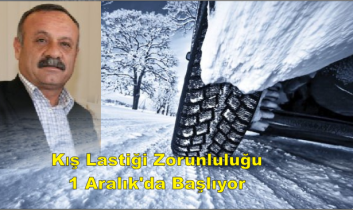 Kış Lastiği Zorunluluğu 1 Aralık’da Başlıyor