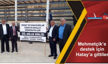 Mehmetçik’e destek için Hatay’a gittiler