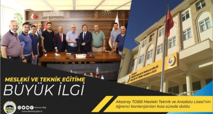 Mesleki ve Teknik Eğitime Büyük İlgi