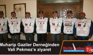 Muharip Gaziler Derneğinden Vali Pekmez’e ziyaret