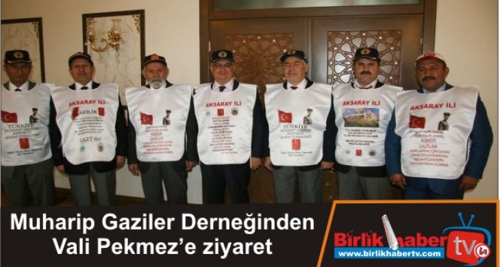 Muharip Gaziler Derneğinden Vali Pekmez’e ziyaret