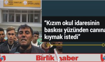 Okuldan atılmakla tehdit edildiği iddia edilen genç kız intihar etmek istedi