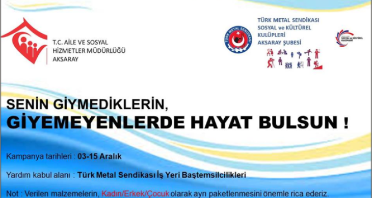 Senin Giyemediklerin, Giyemeyenler de Hayat Bulsun