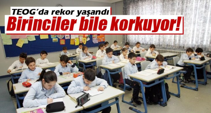 TEOG sınavında birinci olanlar bile korkuyor