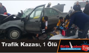 Trafik Kazası, 1 Ölü