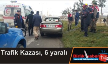 Trafik Kazası, 6 yaralı