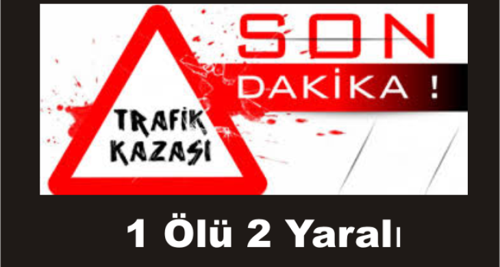 Trafik kazası, 1 Ölü 2 Yaralı