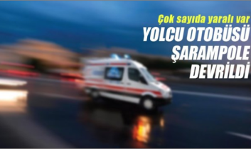 Yolcu Otobüsü devrildi