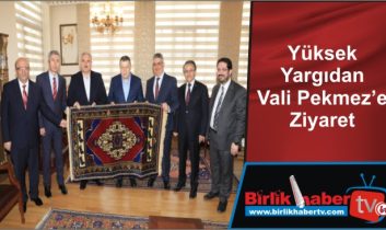 Yüksek Yargıdan Vali Pekmez’e Ziyaret