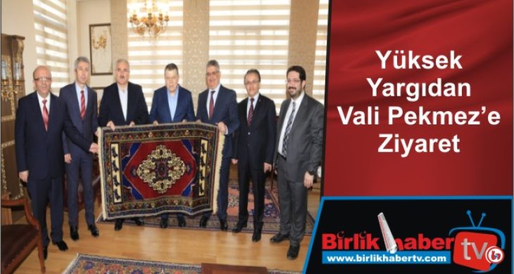 Yüksek Yargıdan Vali Pekmez’e Ziyaret