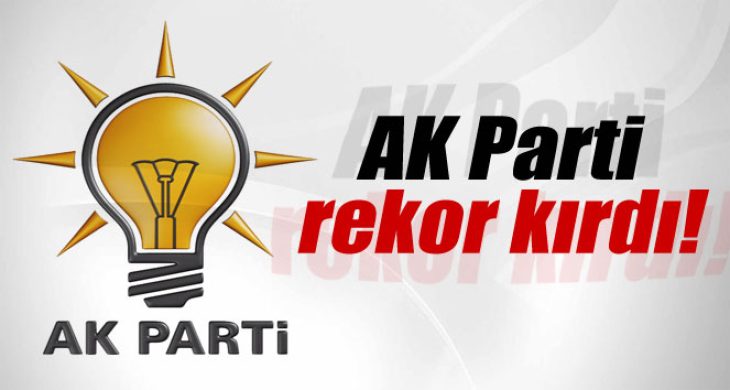 AK Parti rekor kırdı