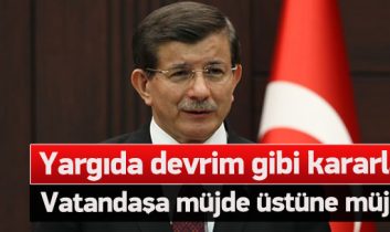 Başbakan Davutoğlu yargı reformunu tanıttı