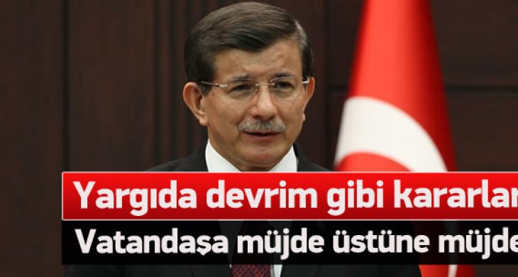 Başbakan Davutoğlu yargı reformunu tanıttı