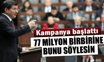 Davutoğlu: 77 milyon herkes birbiriyle selamlaşsın