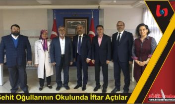 Şehit Oğullarının Okulunda İftar Açtılar