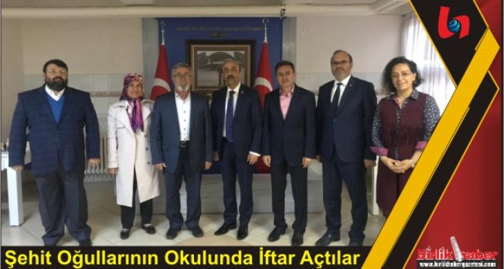 Şehit Oğullarının Okulunda İftar Açtılar