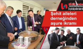 Şehit aileleri derneğinden aşure ikramı